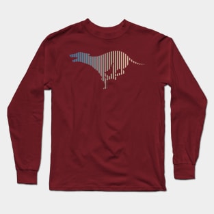 Whippet Multi-color Animal Gradient Long Sleeve T-Shirt